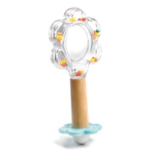 DJECO Chrastítko se zrcátkem Baby flower