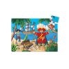 DJECO Puzzle Pirát a jeho poklad - 36 dílků