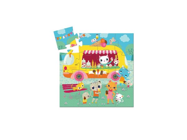 DJECO Puzzle Zmrzlina jede - 16 dílků