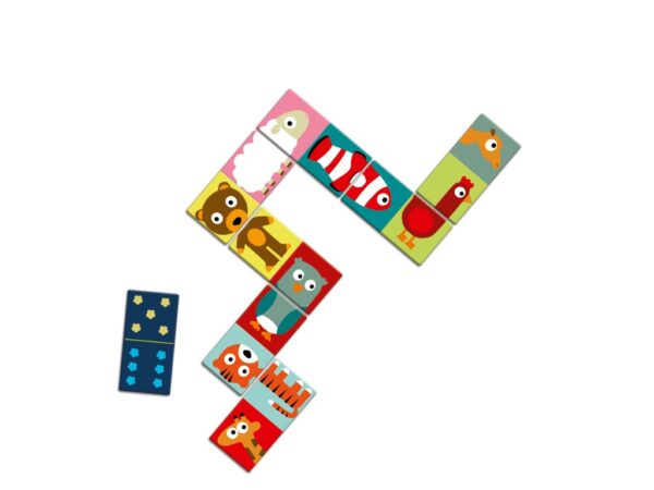 DJECO Oboustranné domino Zvířátka