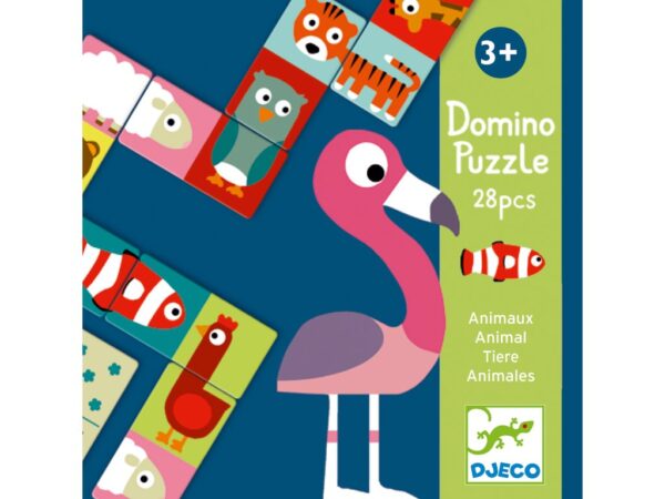 DJECO Oboustranné domino Zvířátka
