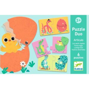 DJECO Duo Puzzle - Funny eggs