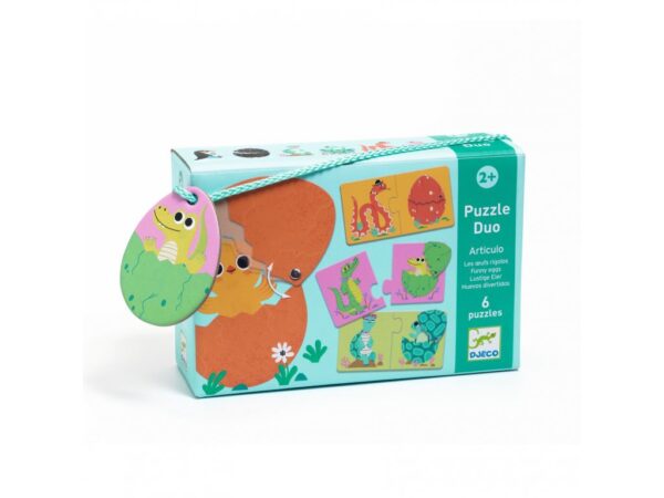 DJECO Duo Puzzle - Funny eggs