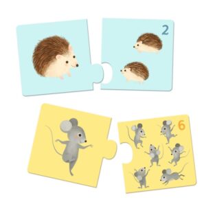 DJECO Duo puzzle Počítání se zvířátky