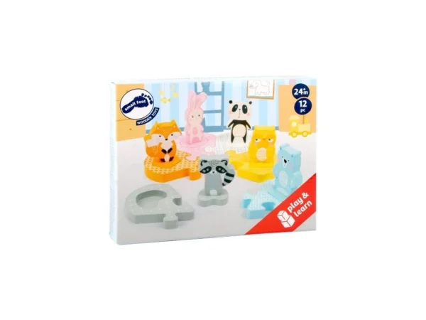 Small Foot - Dřevěné vkládací puzzle zvířátka
