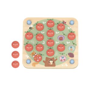 Tooky Toy - Drevene Pexeso Jablka Pastel