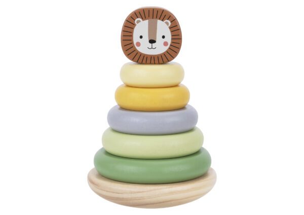 Tooky Toy - Nasazovaci kroužky Lev Pastel