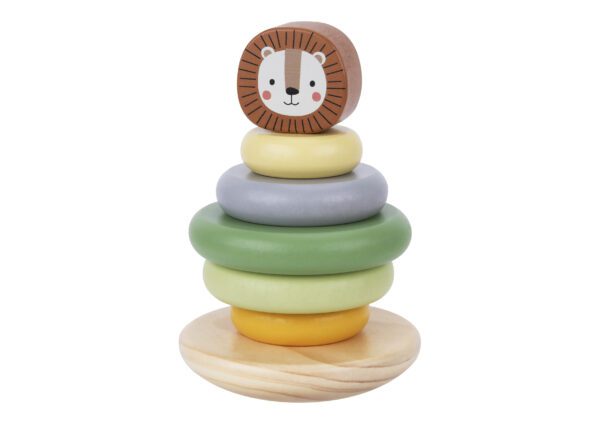 Tooky Toy - Nasazovaci kroužky Lev Pastel