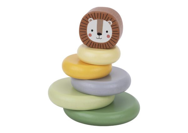 Tooky Toy - Nasazovaci kroužky Lev Pastel