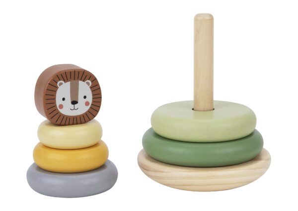 Tooky Toy - Nasazovaci kroužky Lev Pastel