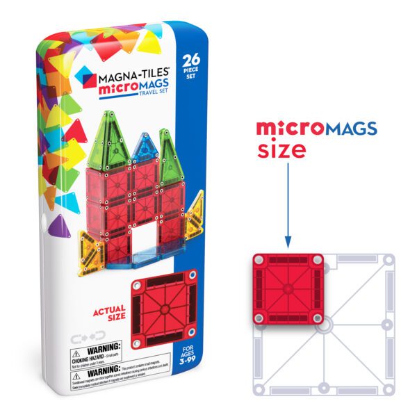 Magnetická stavebnice microMAGS Travel Set