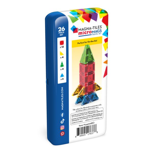 Magnetická stavebnice microMAGS Travel Set