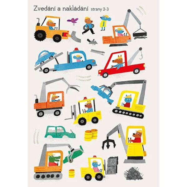 0004435 moje prvni samolepkovani bagry