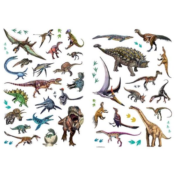 Omalovánky A4 se samolepkami - DINOSAUŘI - Image 3