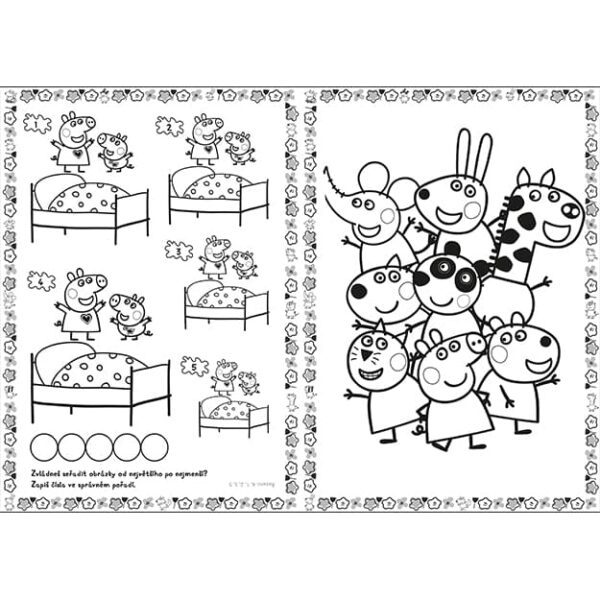 Omalovánky A4 se samolepkami - PRASÁTKO PEPPA - Image 2