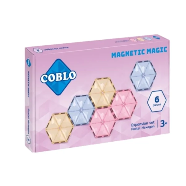COBLO - Rozšiřující sada 6 dílů: šestiuhelníky (Pastel)