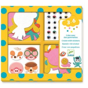 DJECO - Samolepkový set roztomilá zvířátka