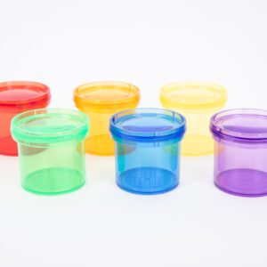 TickiT - Barevný průsvitný kelímek se zvětšovacím víčkem (1ks)