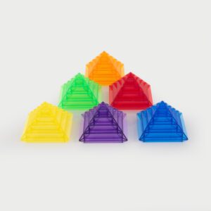 TickiT - Barevné průsvitné pyramidy