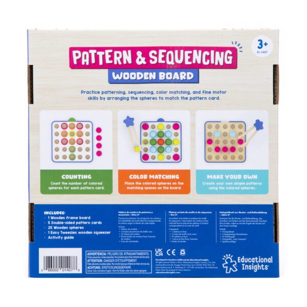 1407 EL PatternSequencingWoodenBoard PackageBack 1