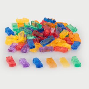 TickiT - Průsvitná barevná auta (18 ks)