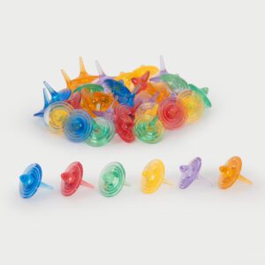 TickiT - Průsvitné barevné spinnery (6 ks)