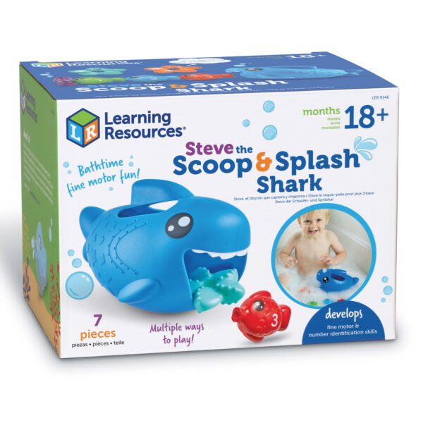 9146 Fine Motor Shark Bath Toy BOX rt sh web