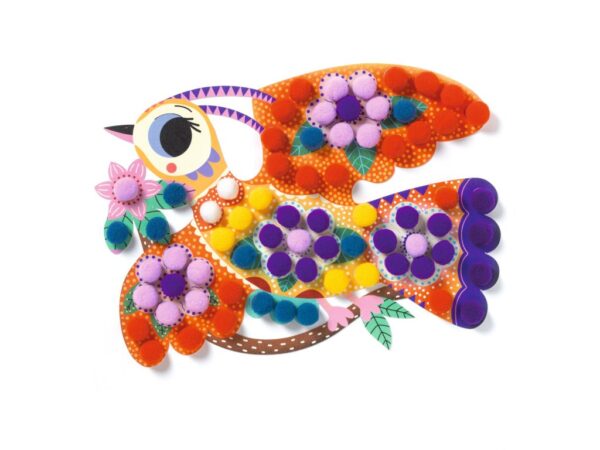 dj00070 kolaze s bambulkami ptaci 3