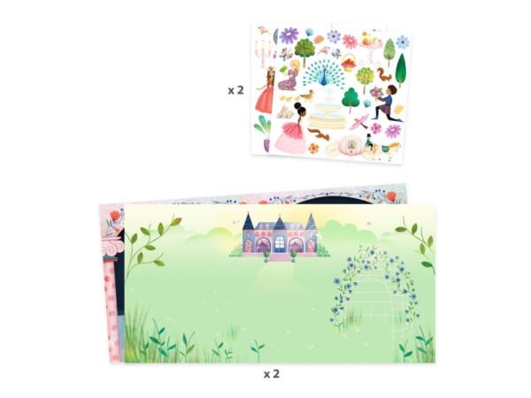 dj08954 Pribeh s premistitelnymi samolepkami zivot na zamku 2