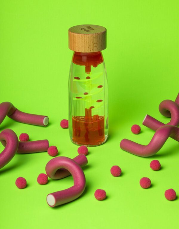 eng pl Petit Boum sensory bottle two phase MOVE Spiral Pink 339 9