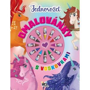 omalovanky-s-voskovkami-jednorozci