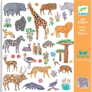 DJECO - Samolepky: Africká zvířata