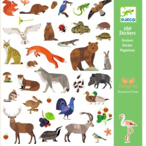 DJECO - Samolepky: Evropská zvířata
