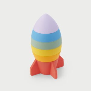 TickiT Silisoft® - Stohovací raketa (duhové barvy)