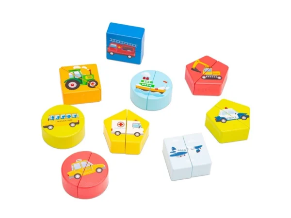 CLAS 10462 drevene vkladaci puzzle dopravni prostredky 2
