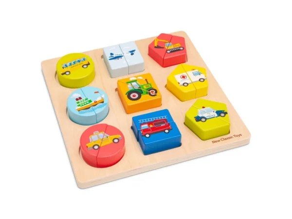 CLAS 10462 drevene vkladaci puzzle dopravni prostredky 3