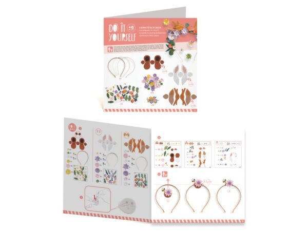 DJ07927 djeco diy vyroba celenek flower friends 3