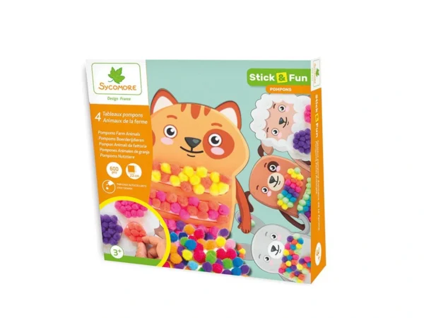 SYC CRE7047 stick fun zdobeni bambulkami domaci zviratka