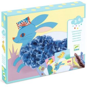 DJECO - Kreativní sada vlna & suchý zip: Zvířátka s čepičkami