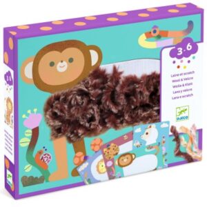 DJECO - Kreativní sada vlna & suchý zip: Chlupatí kamarádi