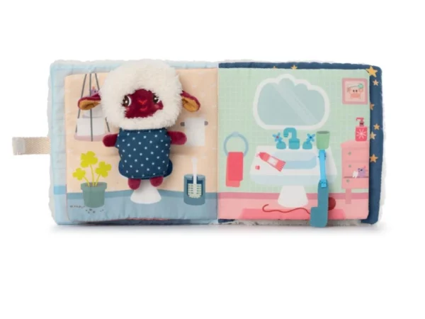 LILLI 83536 lilliputiens textilni knizka s prstovou loutkou dobrou noc s oveckou yvon 5