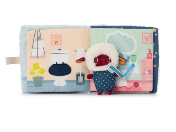 LILLI 83536 lilliputiens textilni knizka s prstovou loutkou dobrou noc s oveckou yvon 6