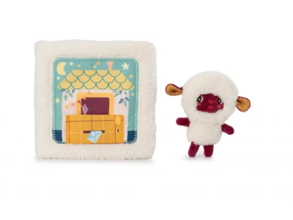 LILLI 83536 lilliputiens textilni knizka s prstovou loutkou dobrou noc s oveckou yvon