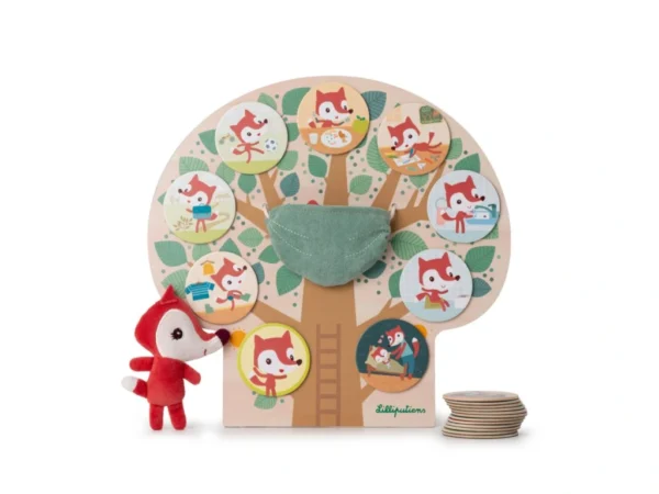 LILLI 83545 lilliputiens magneticky vyukovy strom muj den s liskou alici 2