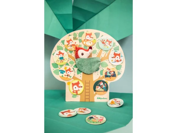 LILLI 83545 lilliputiens magneticky vyukovy strom muj den s liskou alici 6