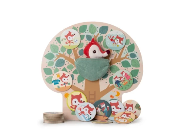 LILLI 83545 lilliputiens magneticky vyukovy strom muj den s liskou alici