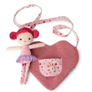 Lilliputiens - kabelka ve tvaru srdce s panenkou Aline