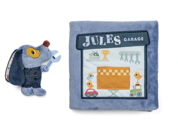 LILLI 83585 textilni knizka pejsek jules v garazi