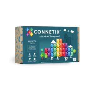 CONNETIX Magnetická stavebnice - Sada obdélníků Rainbow (18 ks)
