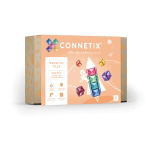 CONNETIX Magnetická stavebnice - Sada čtverců Pastel (40 ks)